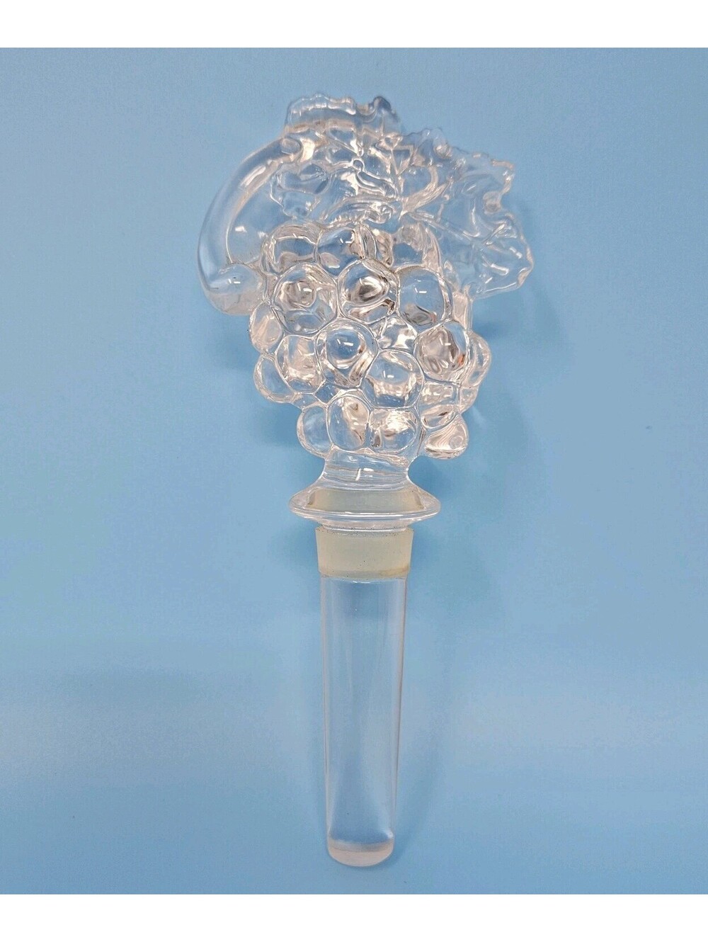 Vintage Mikasa Lead Crystal Wine Bottle Stopper From The Fruit Collection